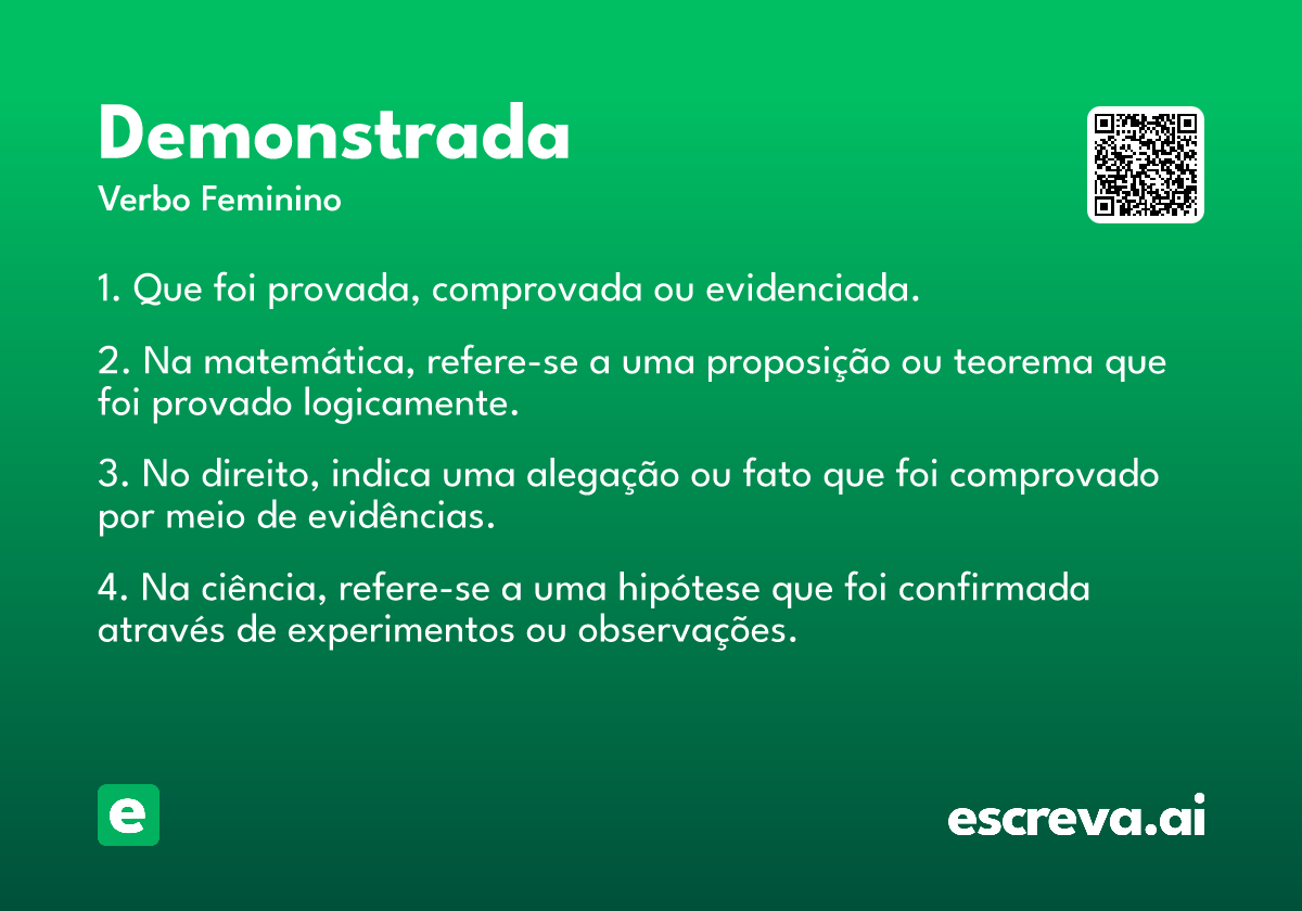 demonstrada