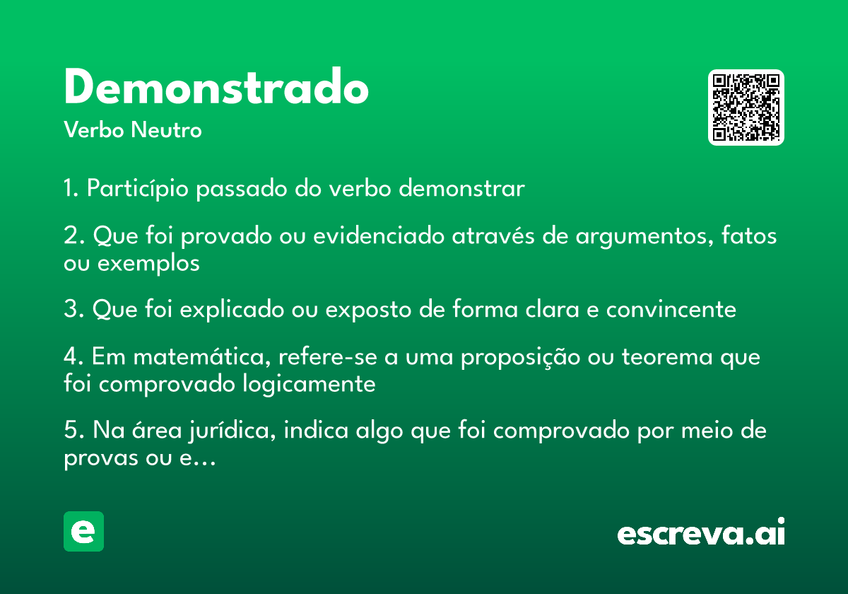 demonstrado