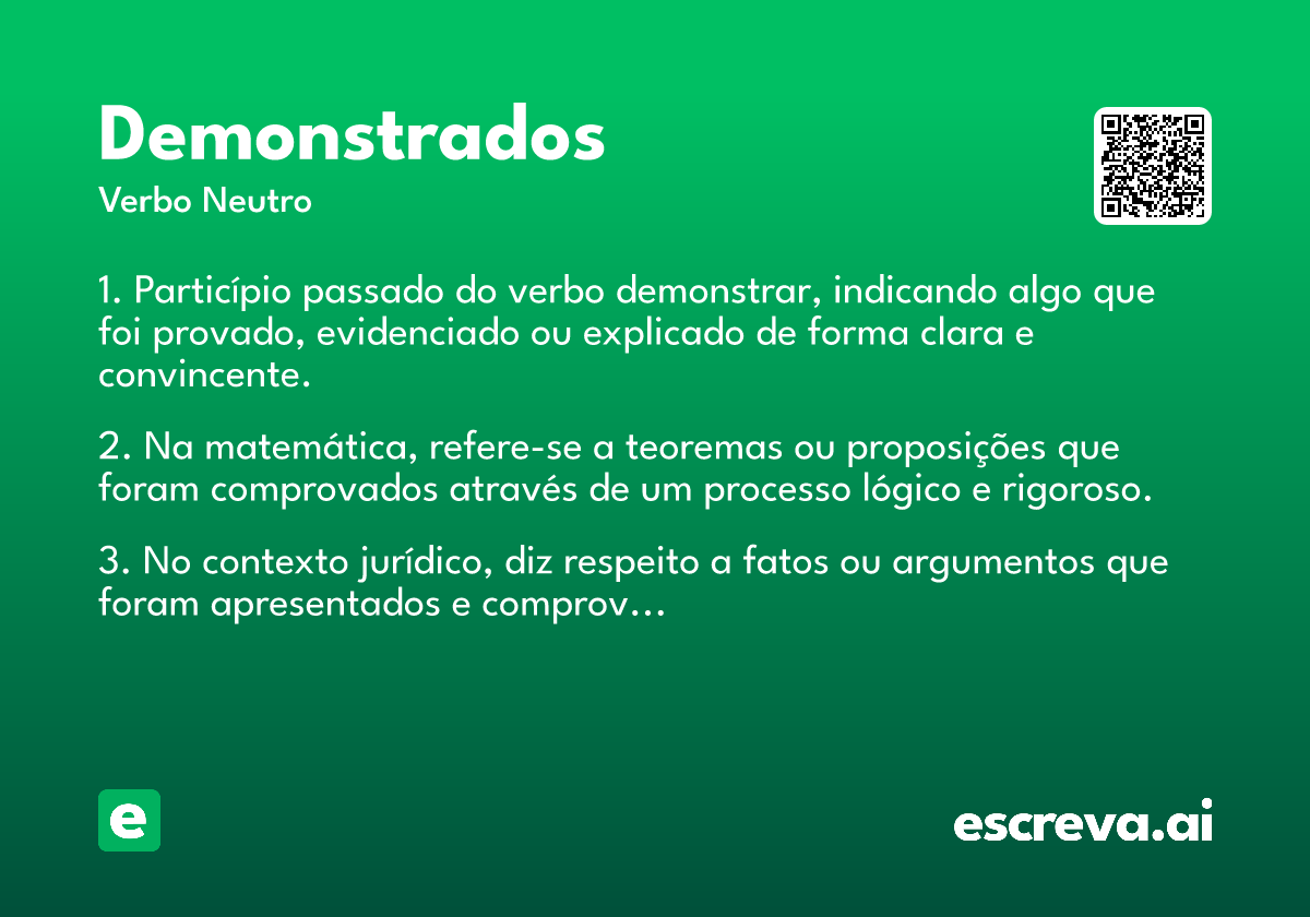 demonstrados