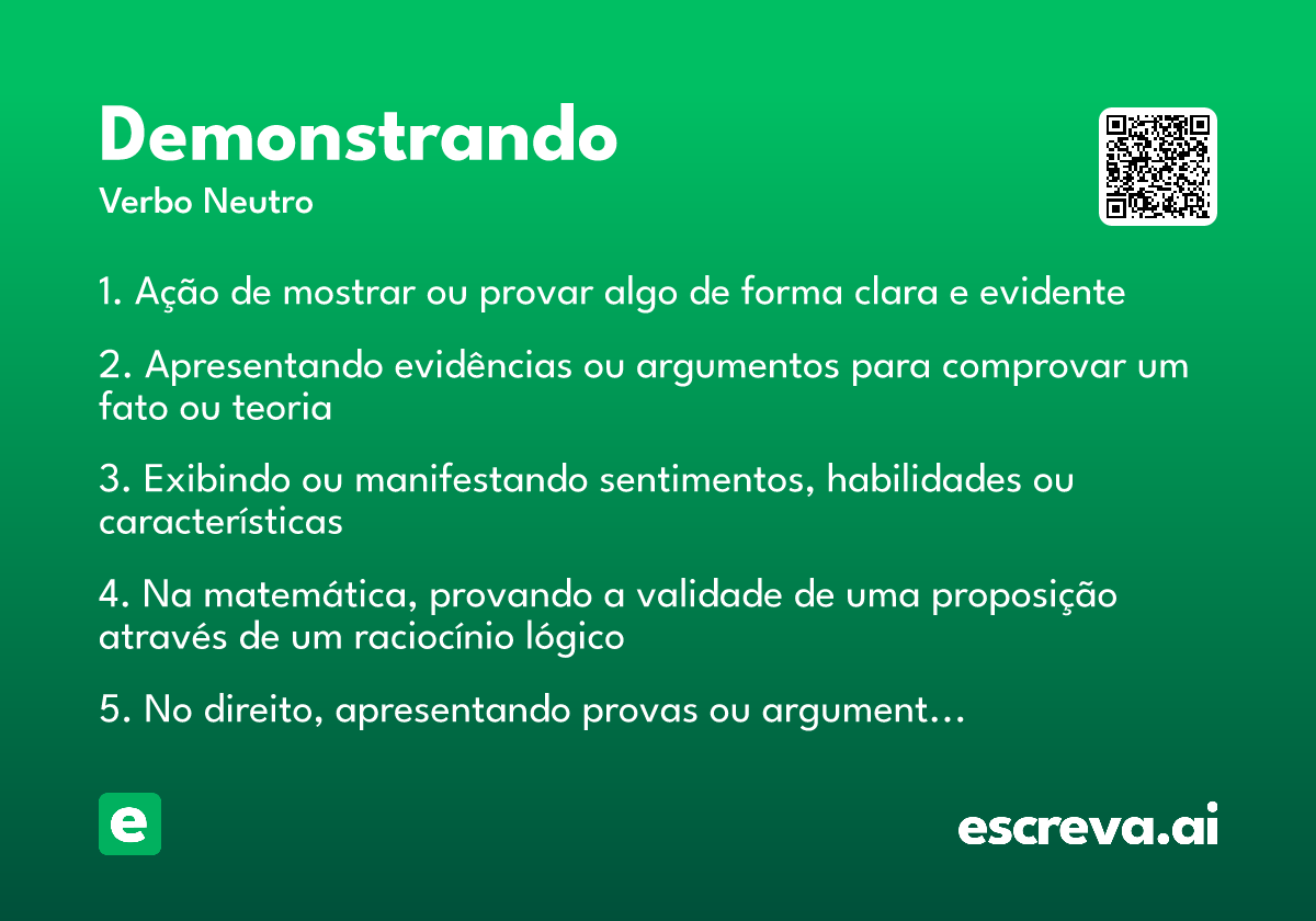 demonstrando