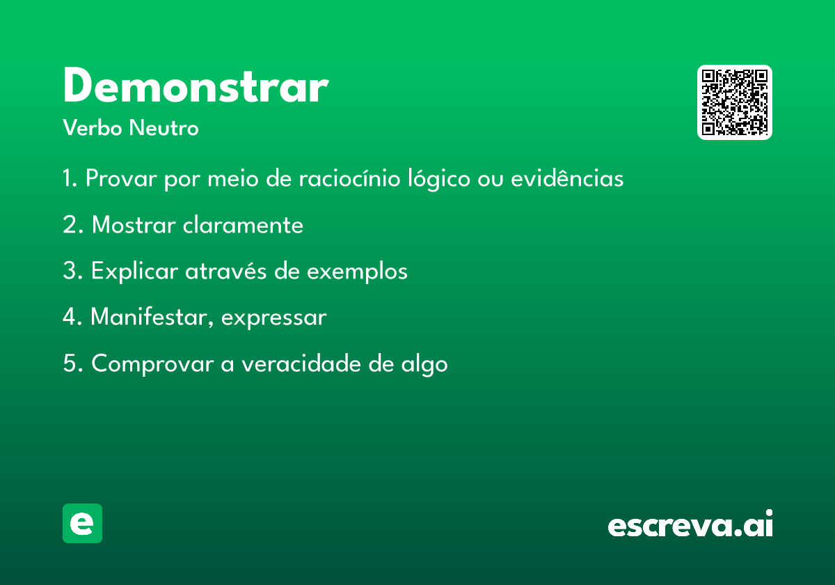 demonstrar