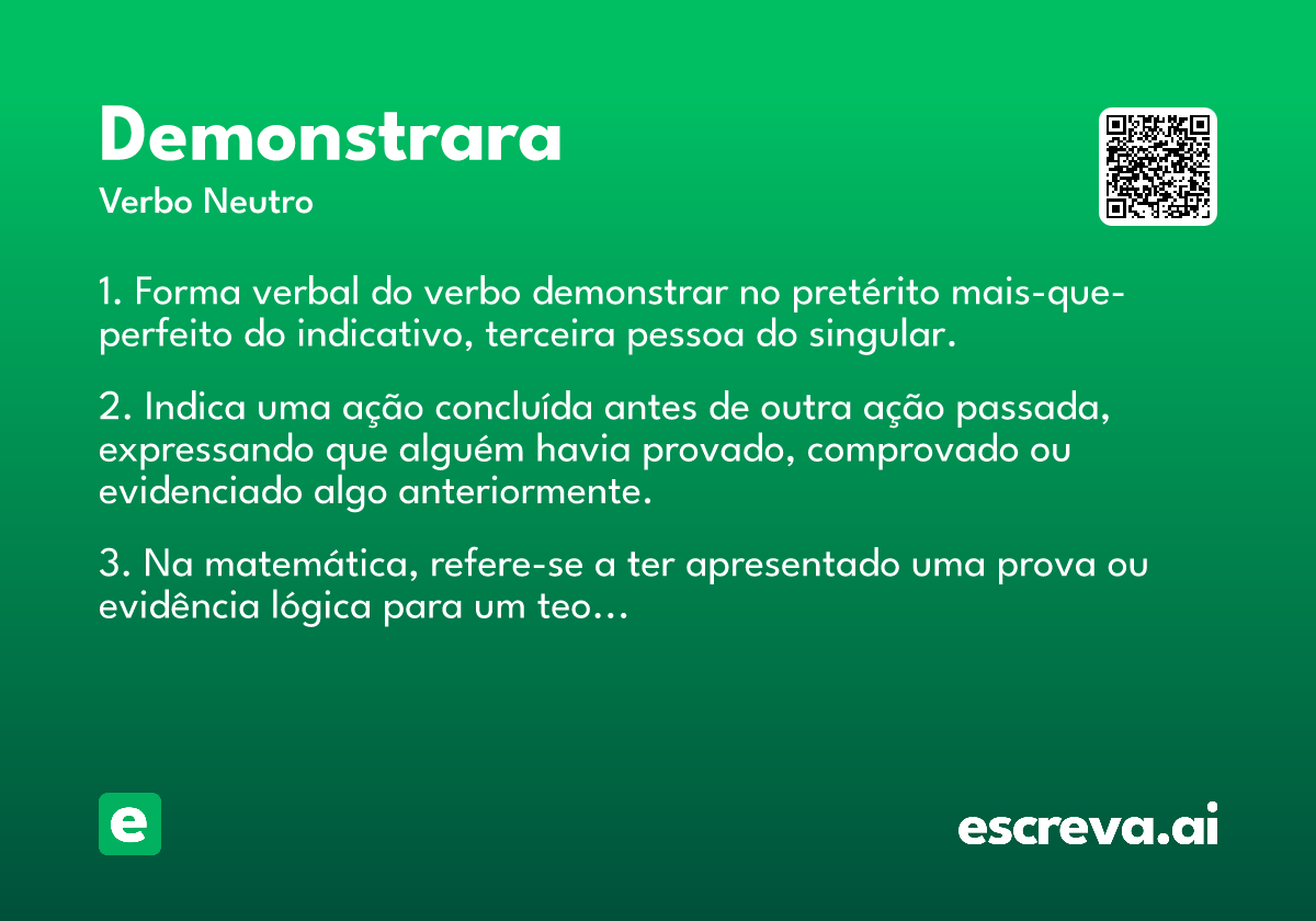 demonstrara