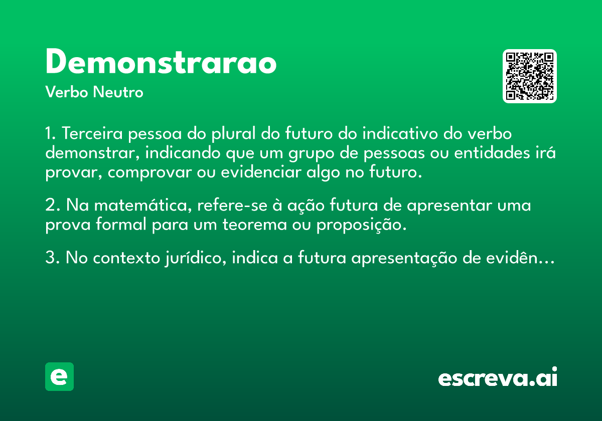 demonstrarao
