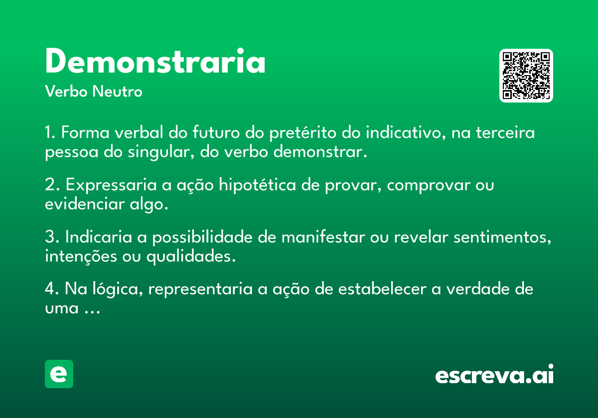 demonstraria