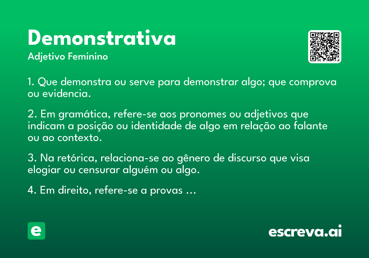 demonstrativa
