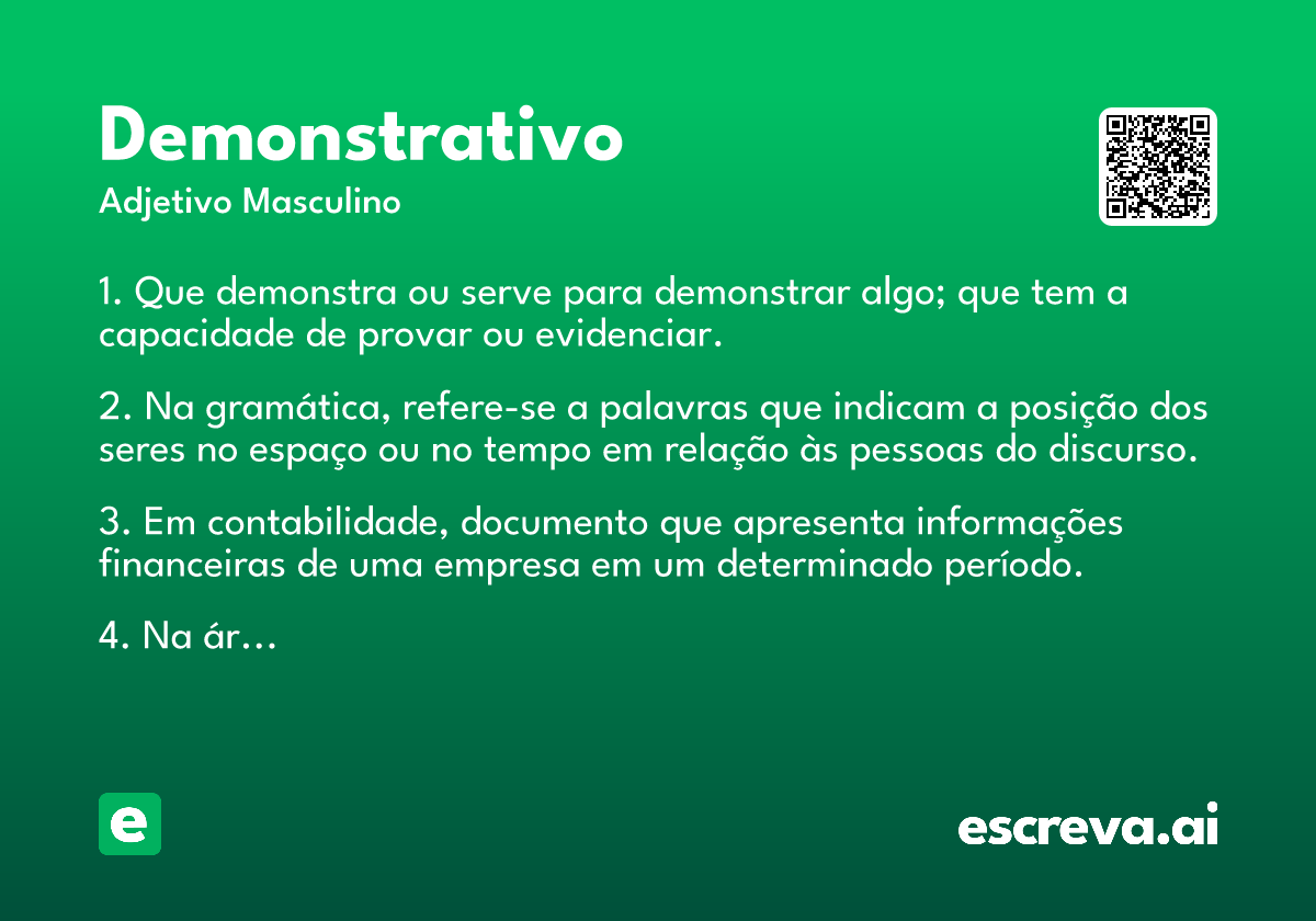 demonstrativo
