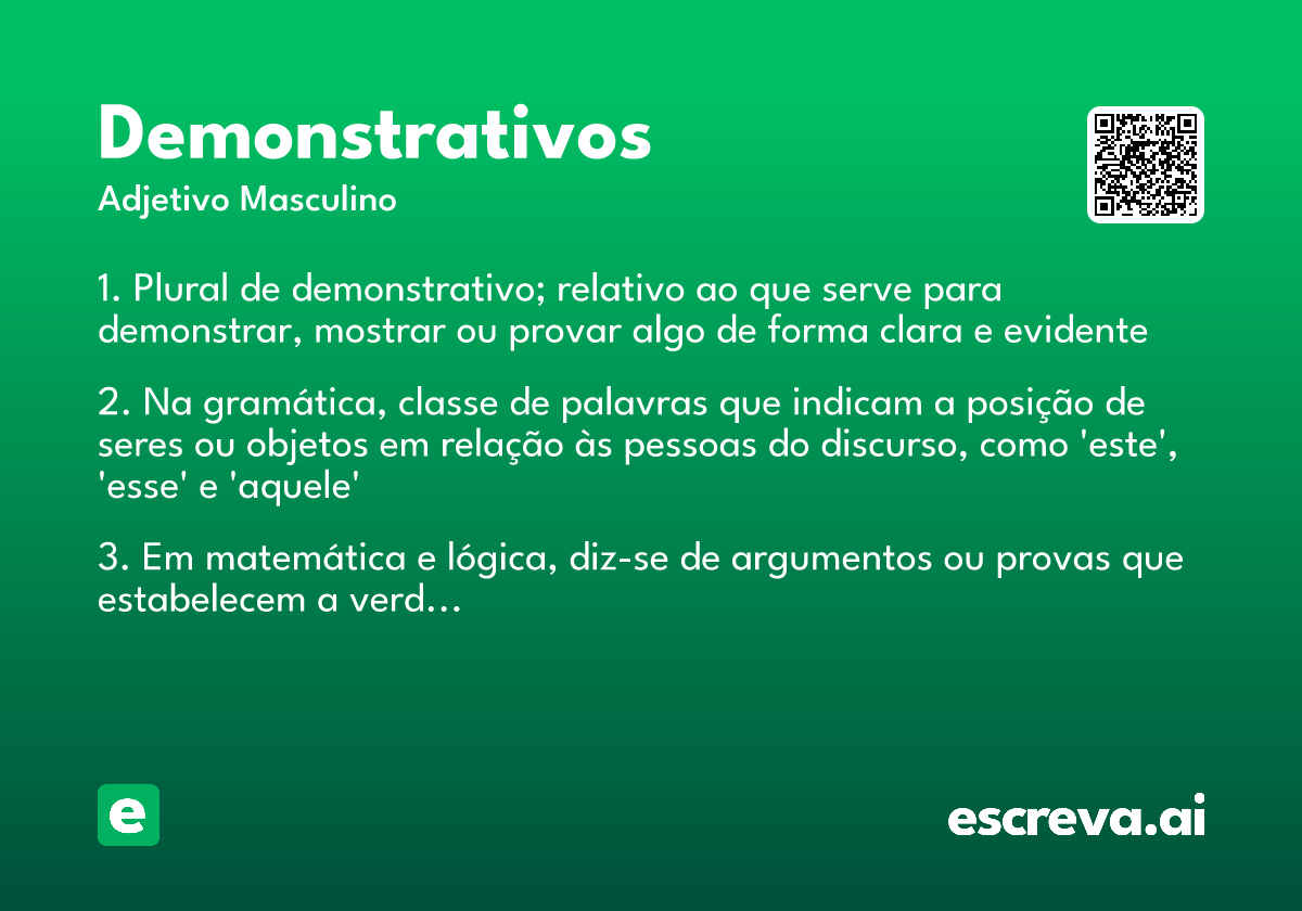 demonstrativos