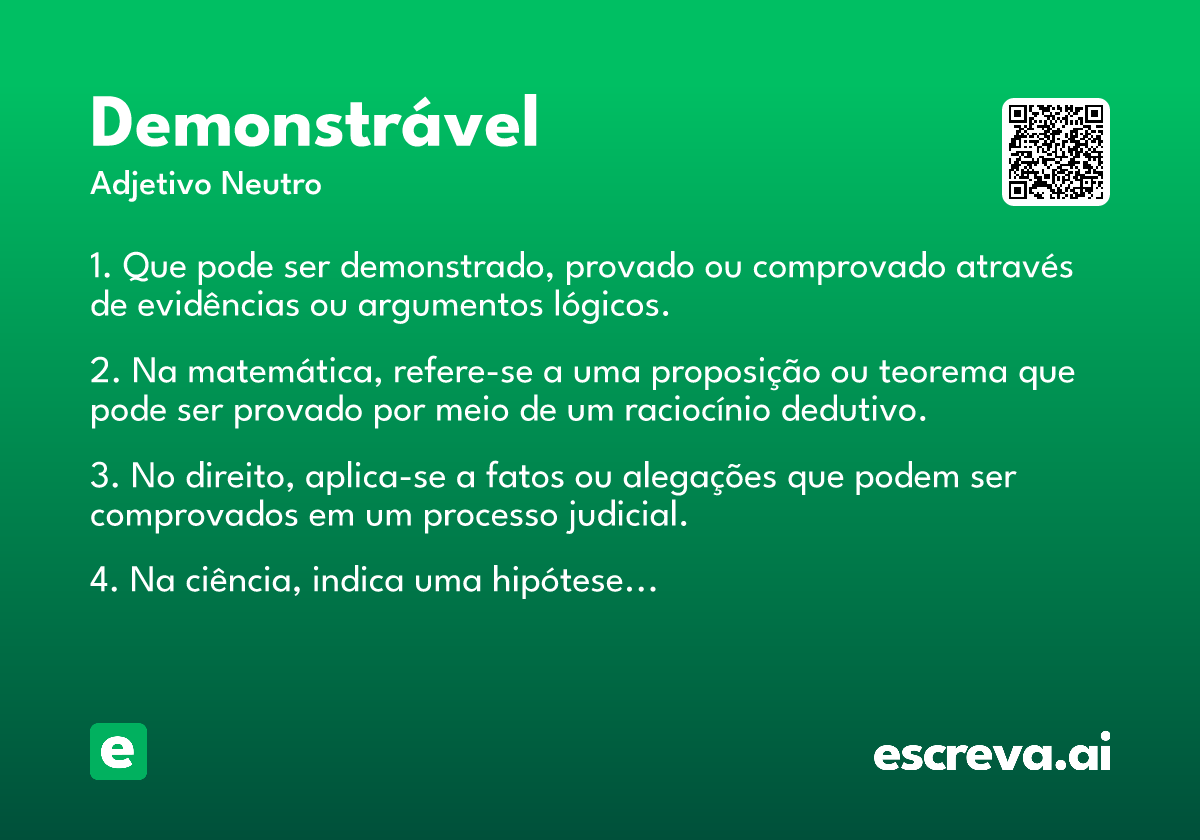 demonstrável