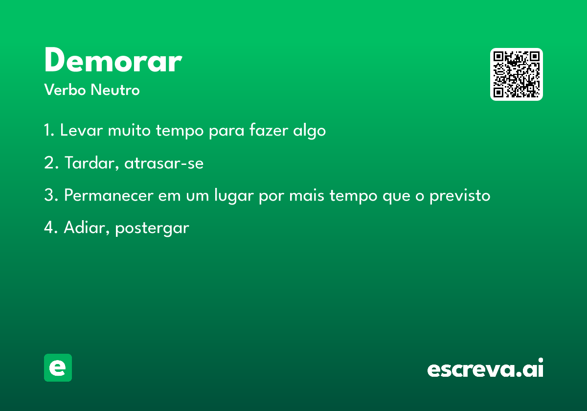 demorar