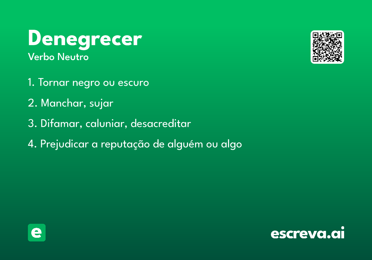 denegrecer