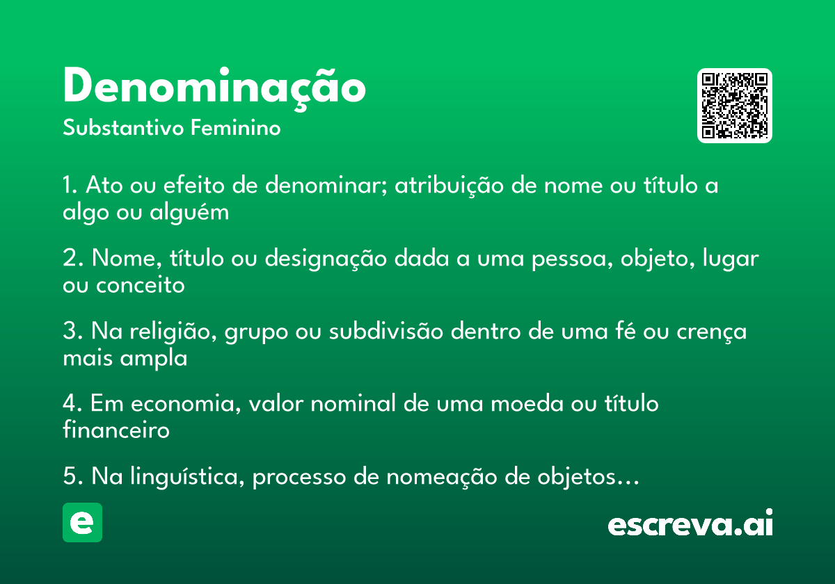 denominação
