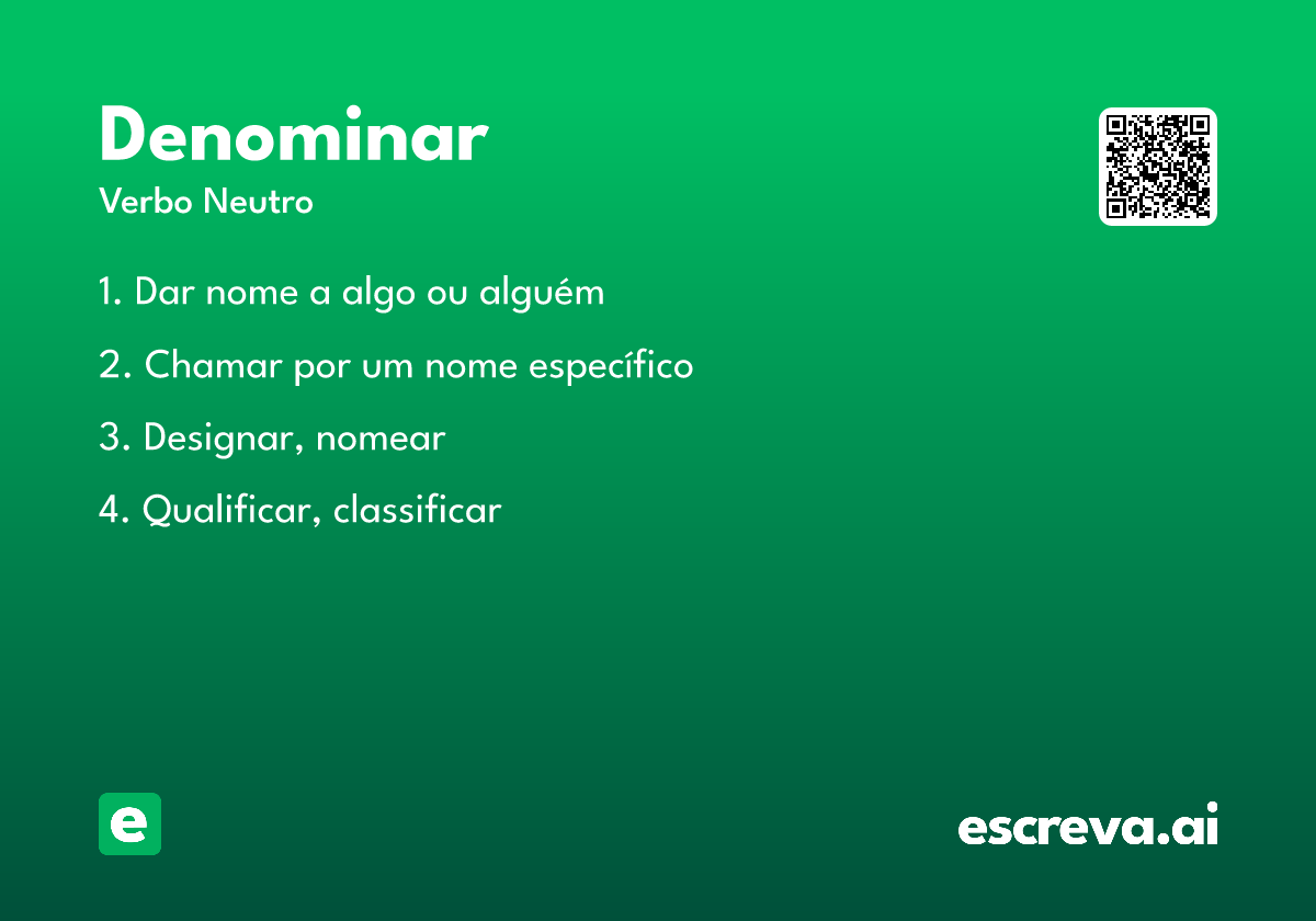 denominar