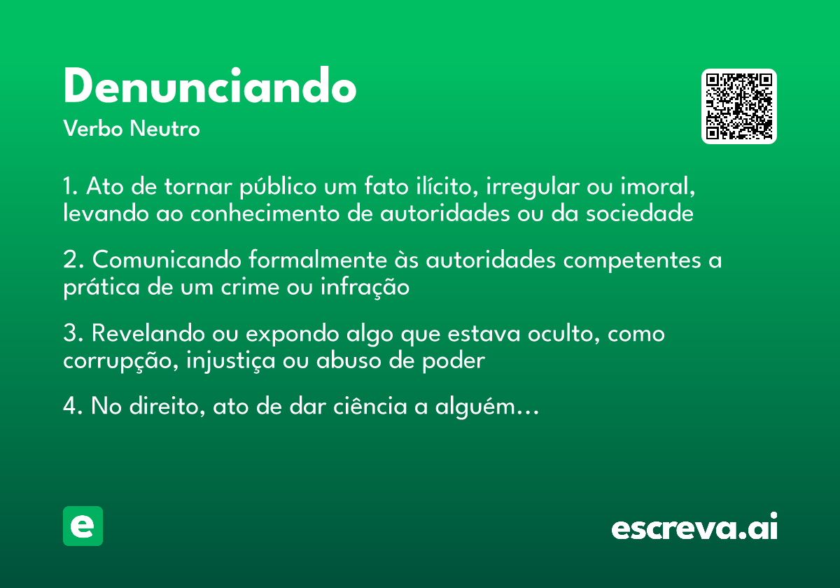 denunciando