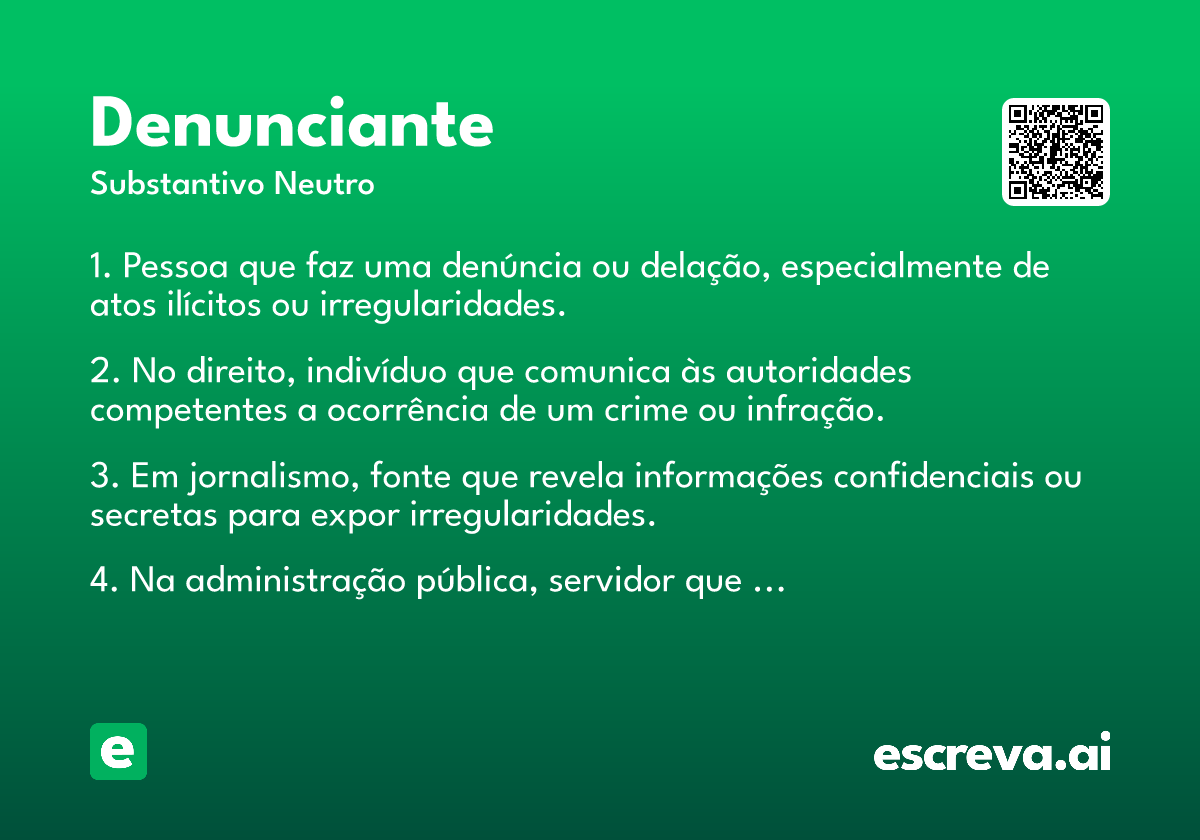 denunciante