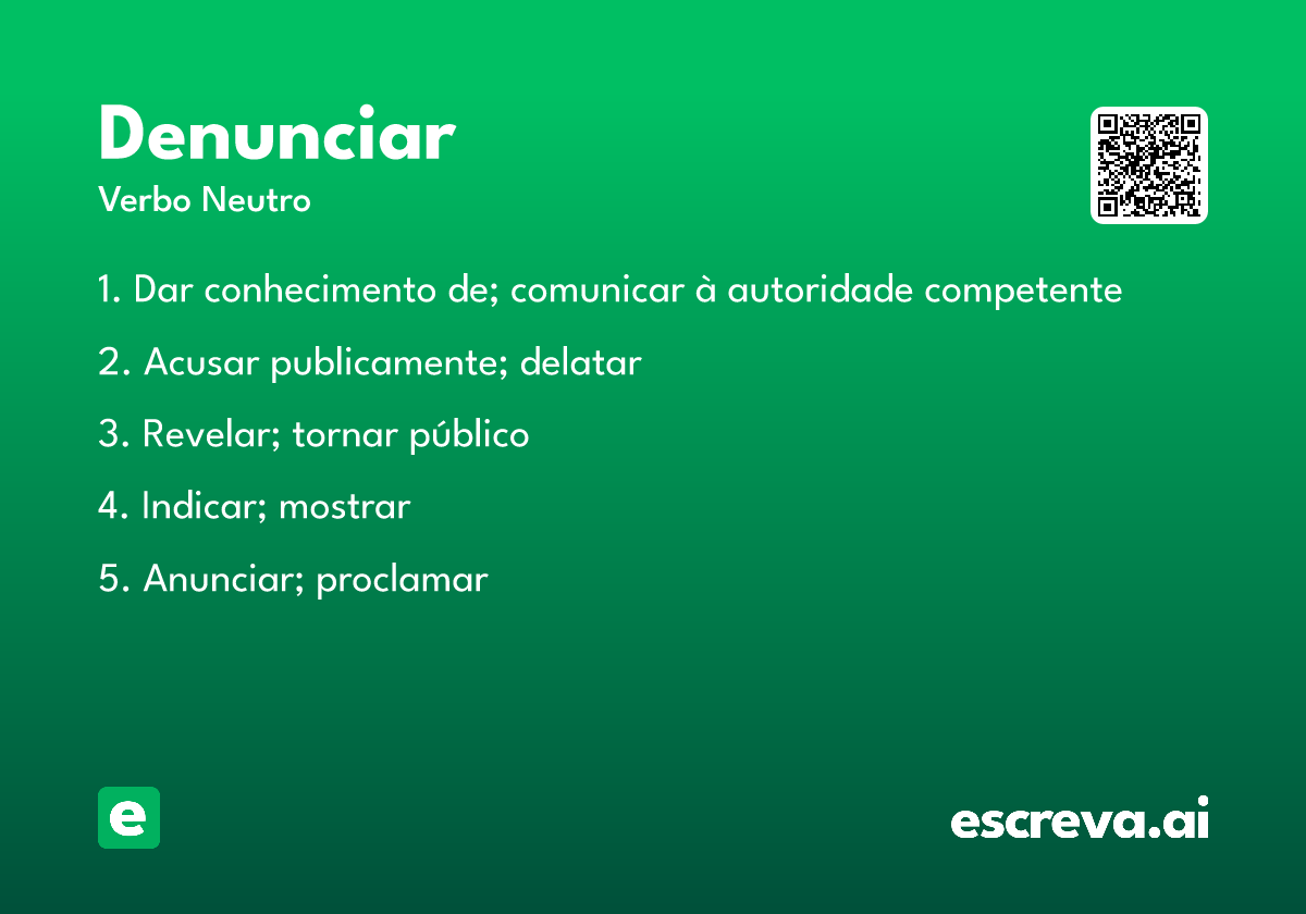 denunciar