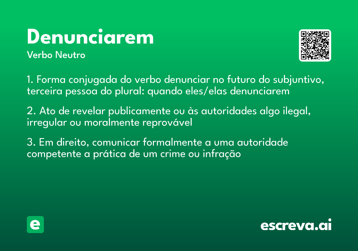 denunciarem