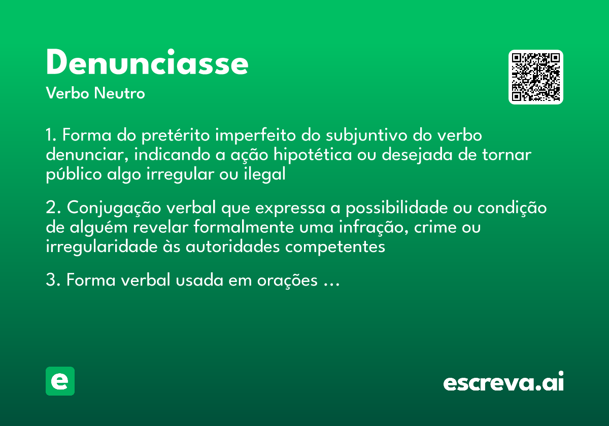 denunciasse