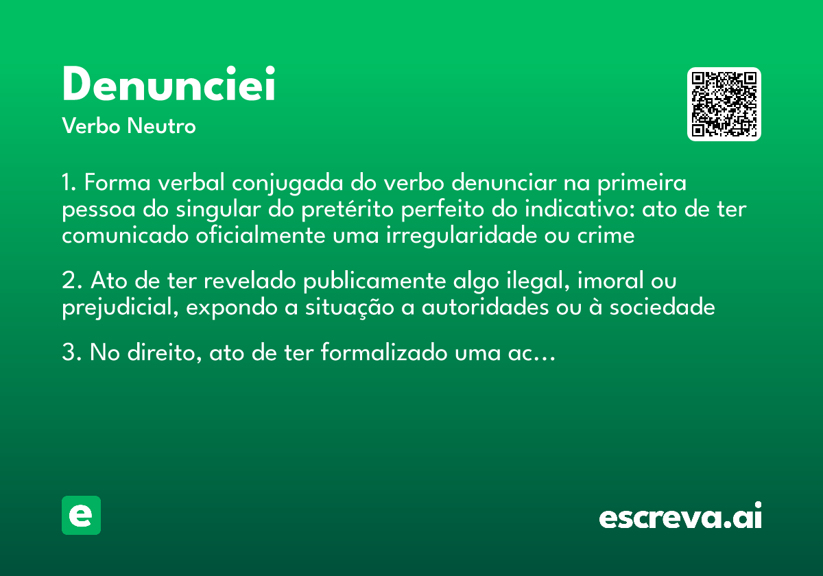 denunciei