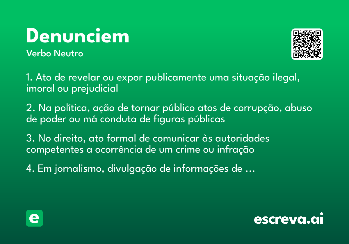 denunciem