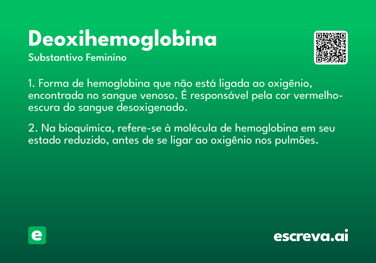 deoxihemoglobina