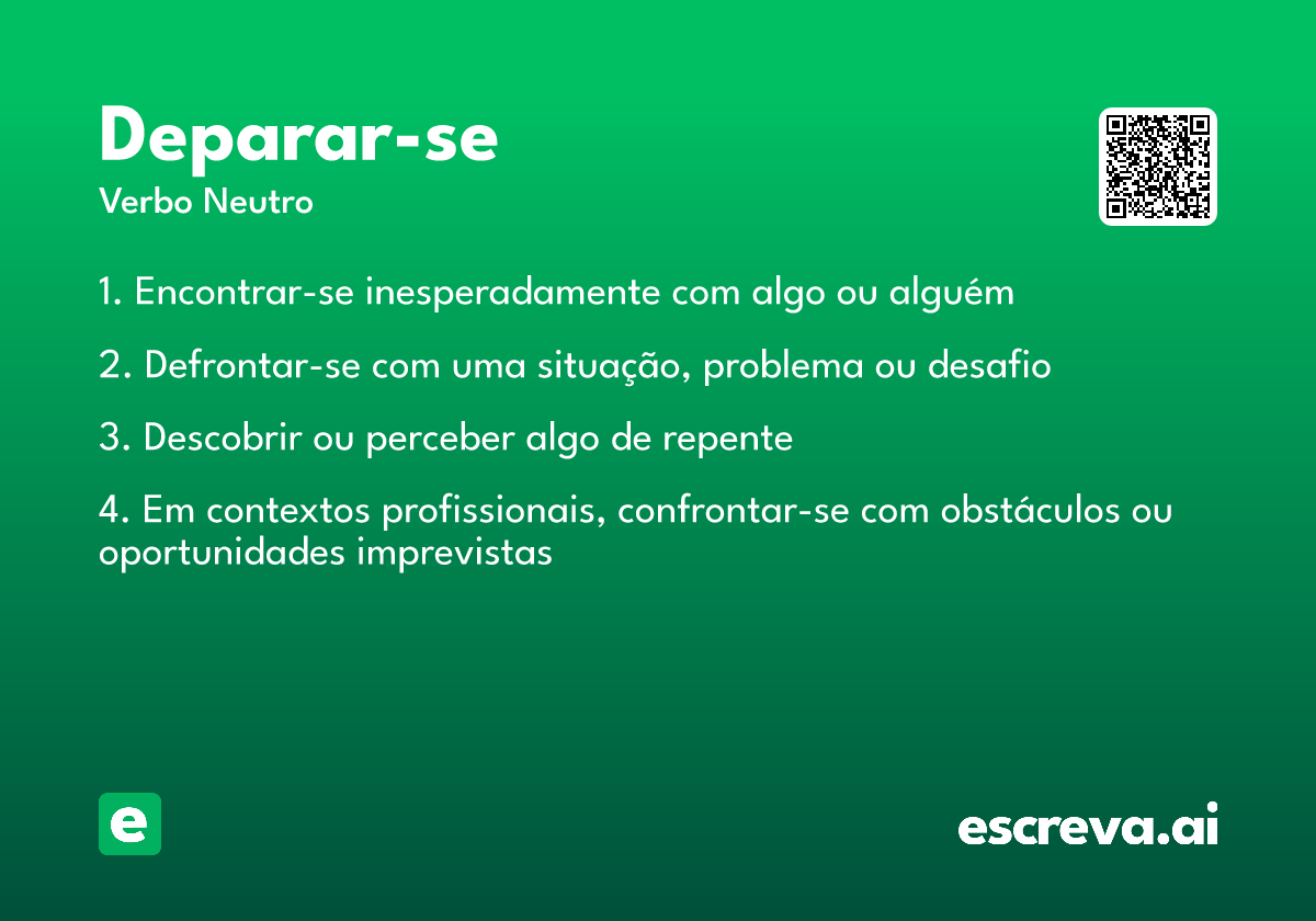 deparar-se