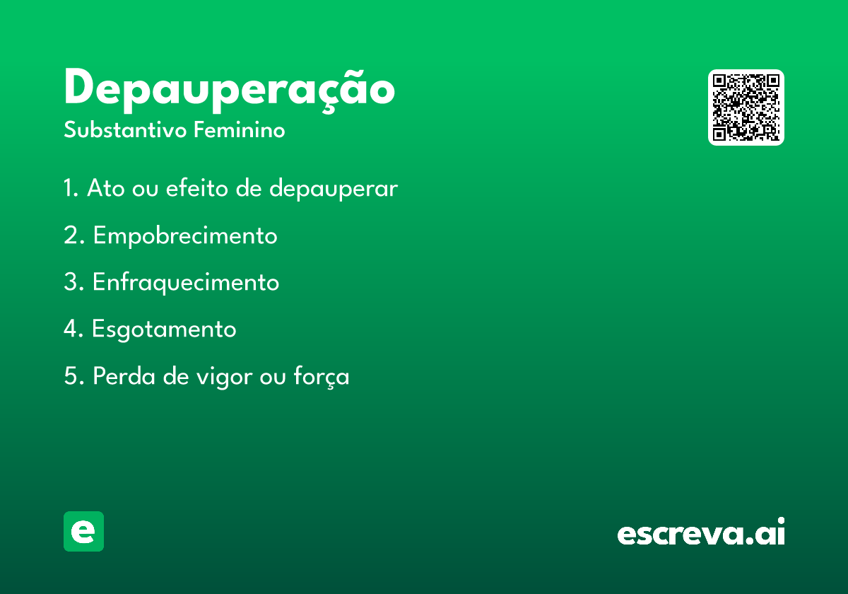 depauperação