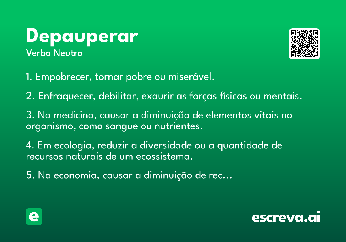 depauperar