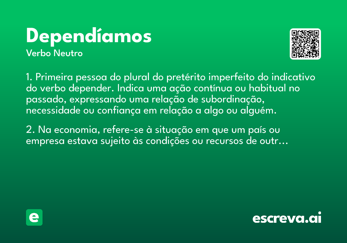 dependíamos