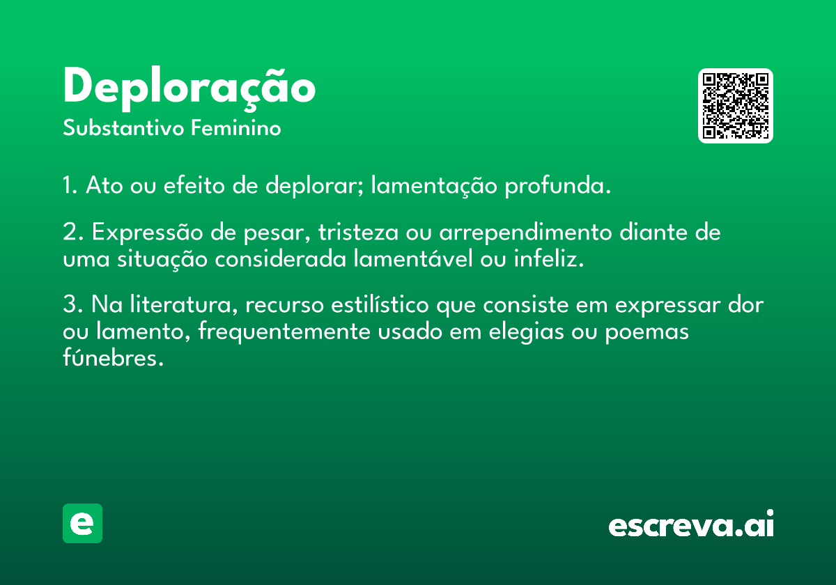 deploração
