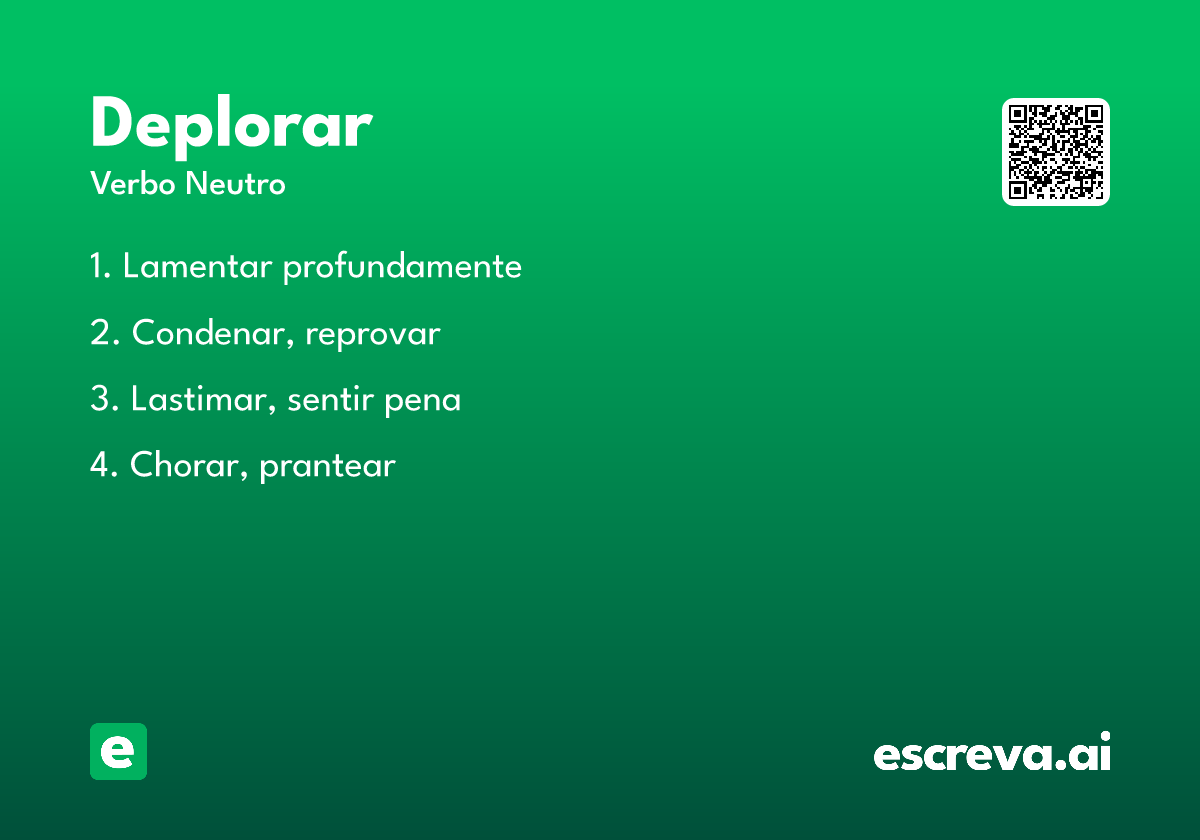 deplorar