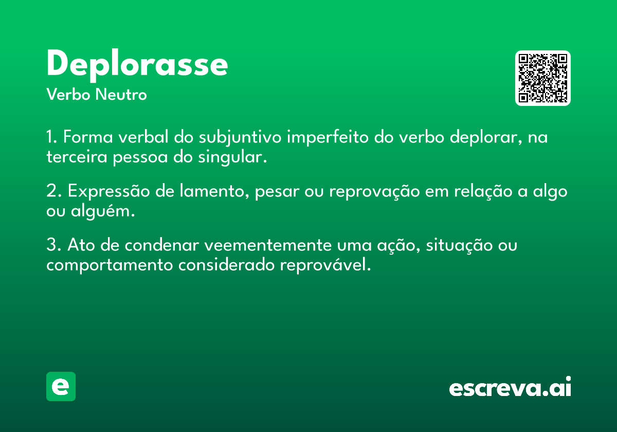 deplorasse
