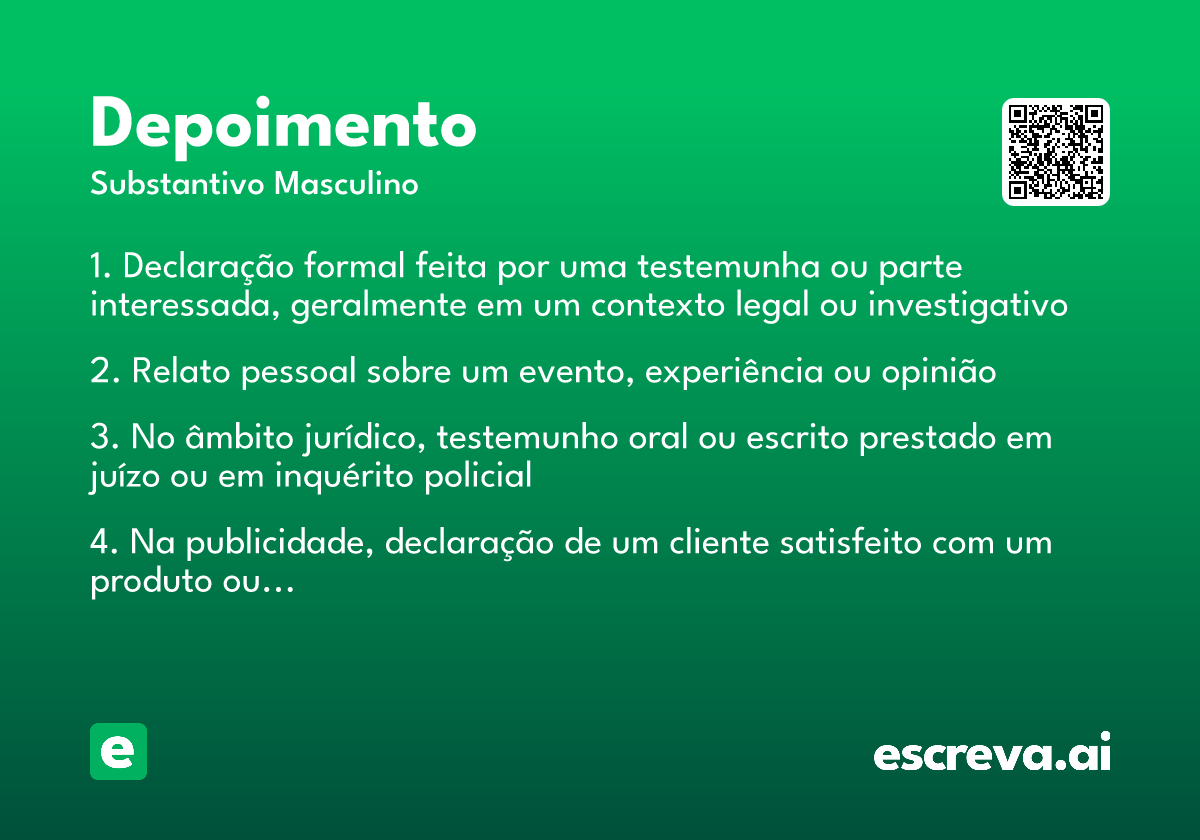 depoimento