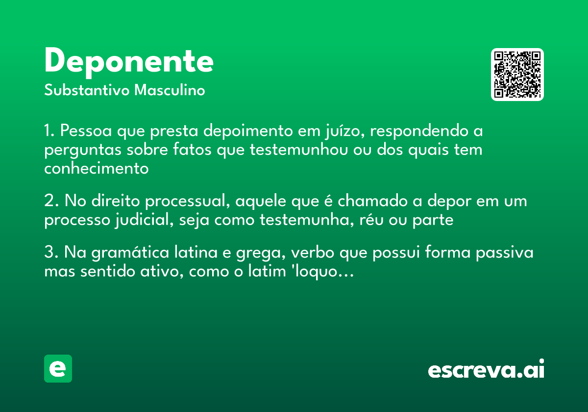 deponente