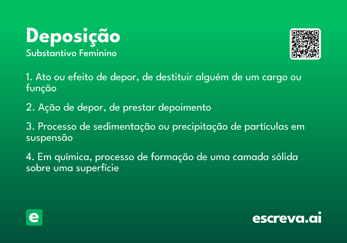 deposição