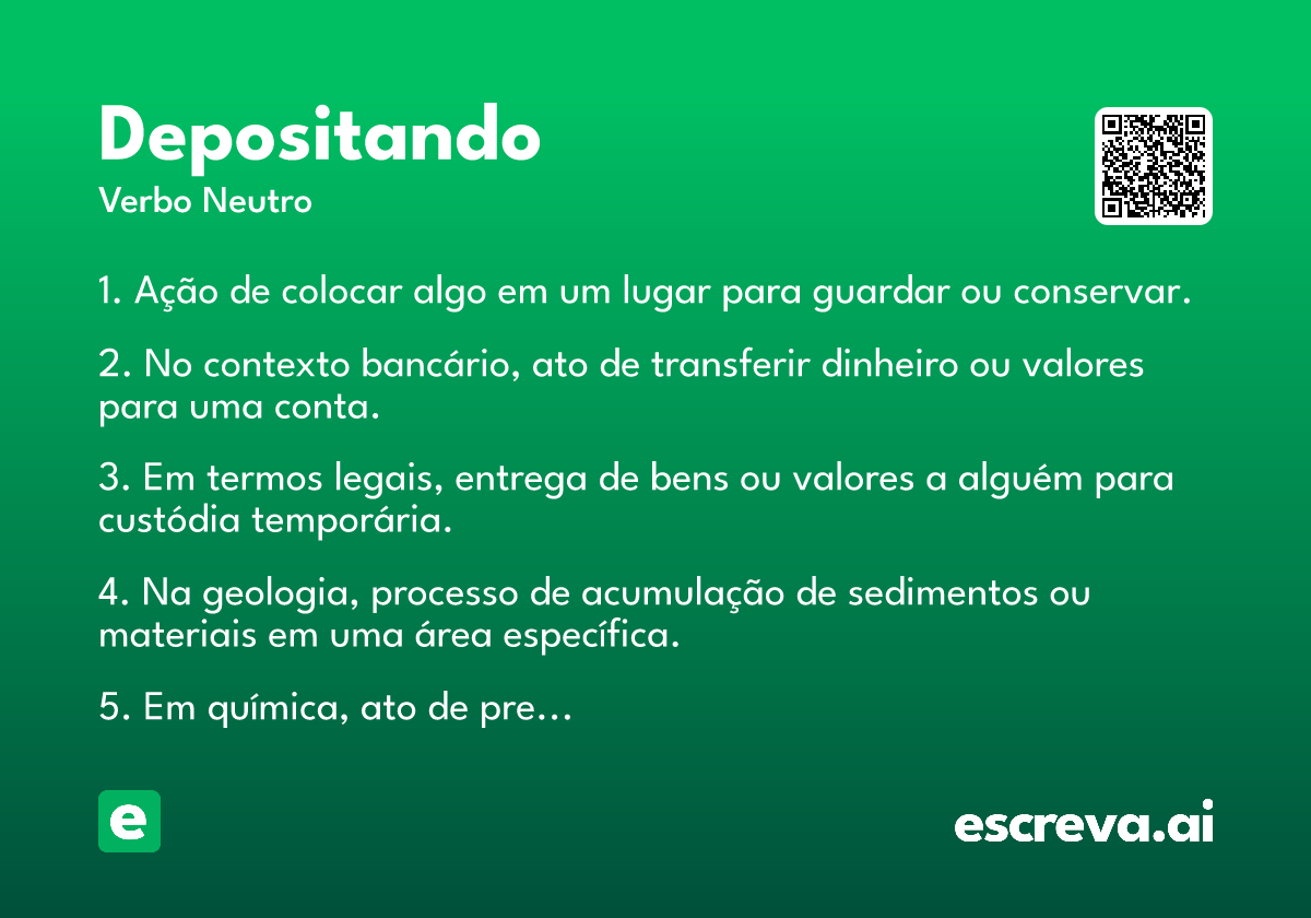 depositando