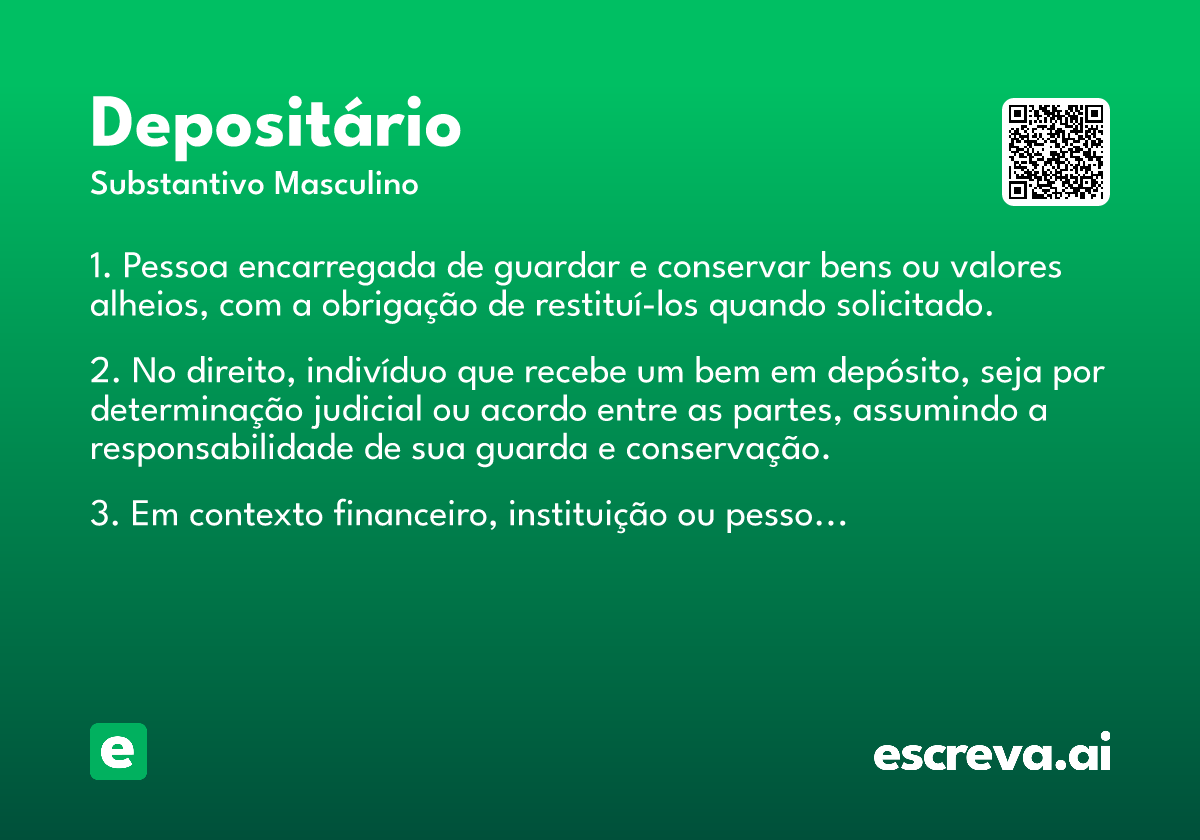 depositário