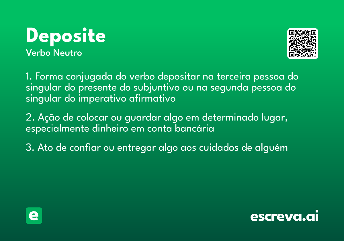 deposite
