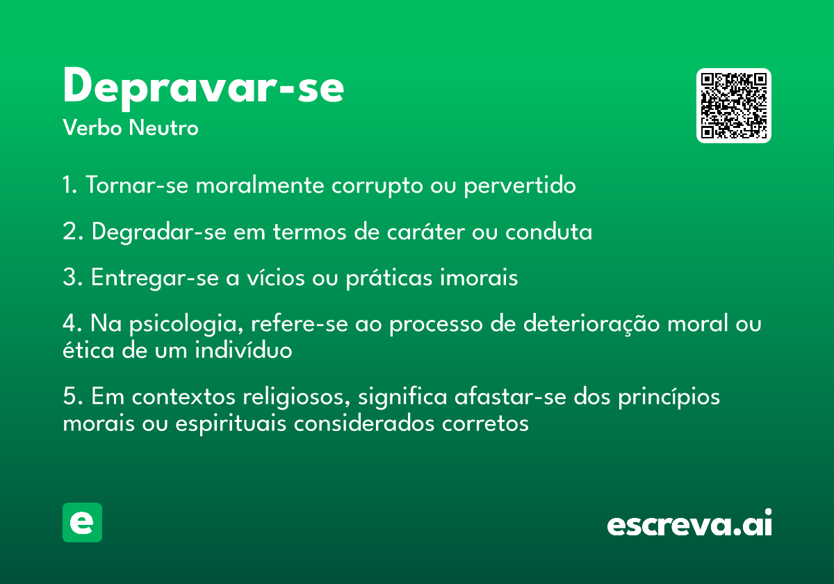 depravar-se