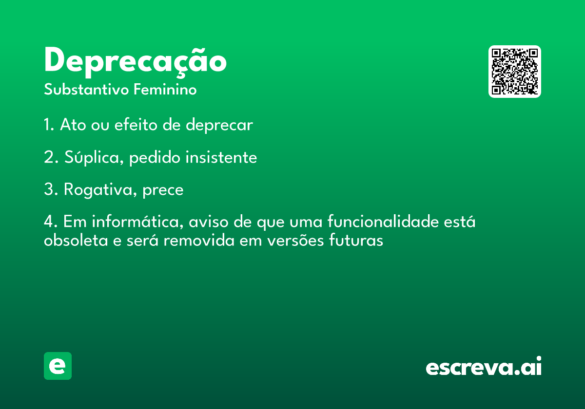 deprecação