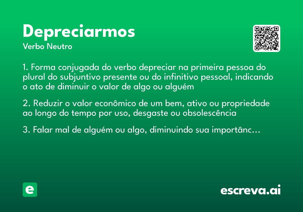 depreciarmos