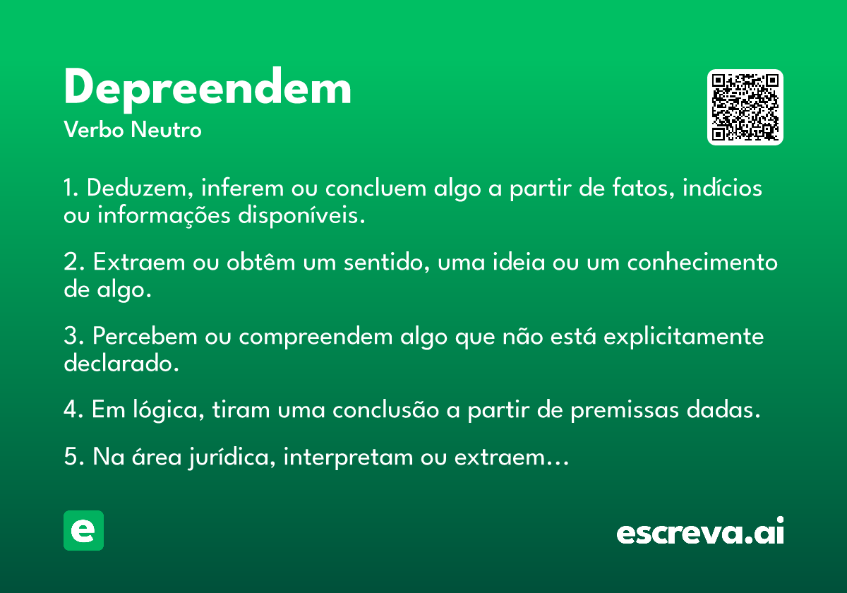 depreendem