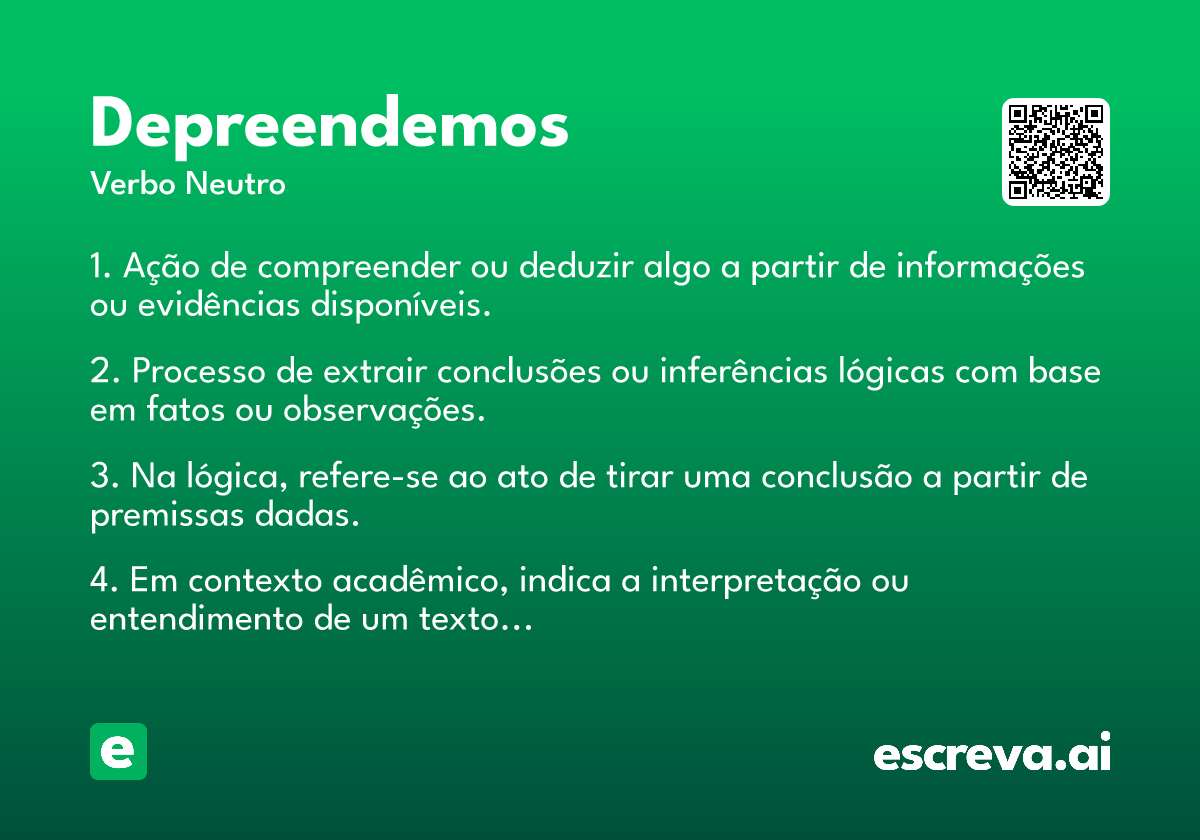depreendemos