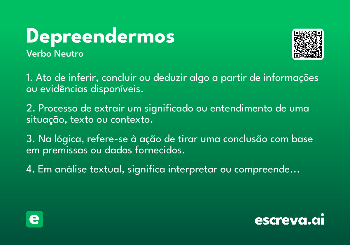 depreendermos