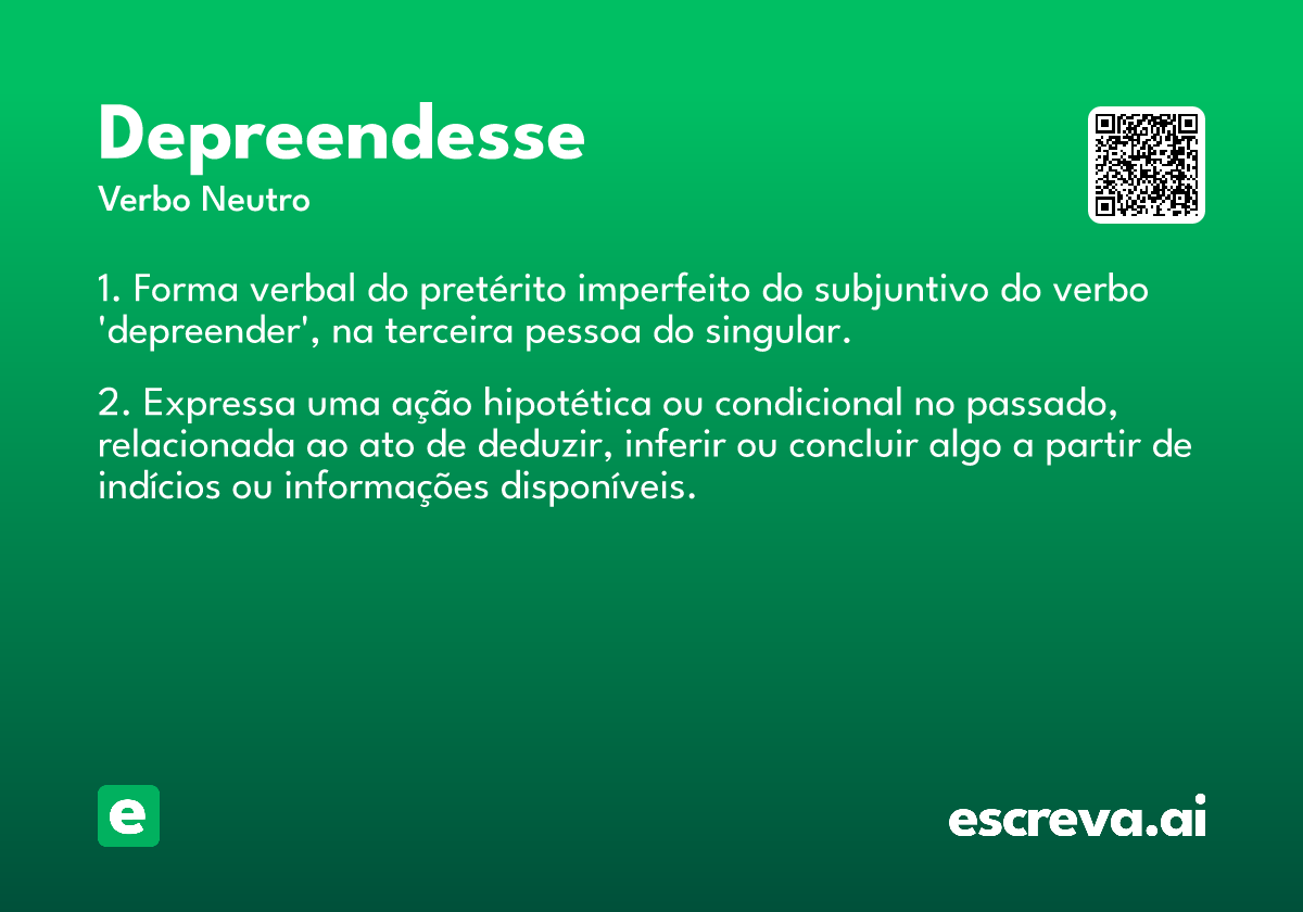 depreendesse