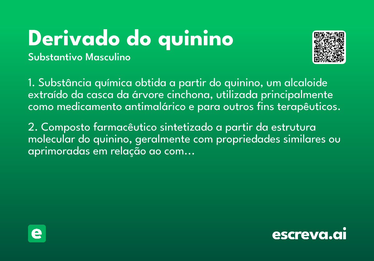derivado do quinino