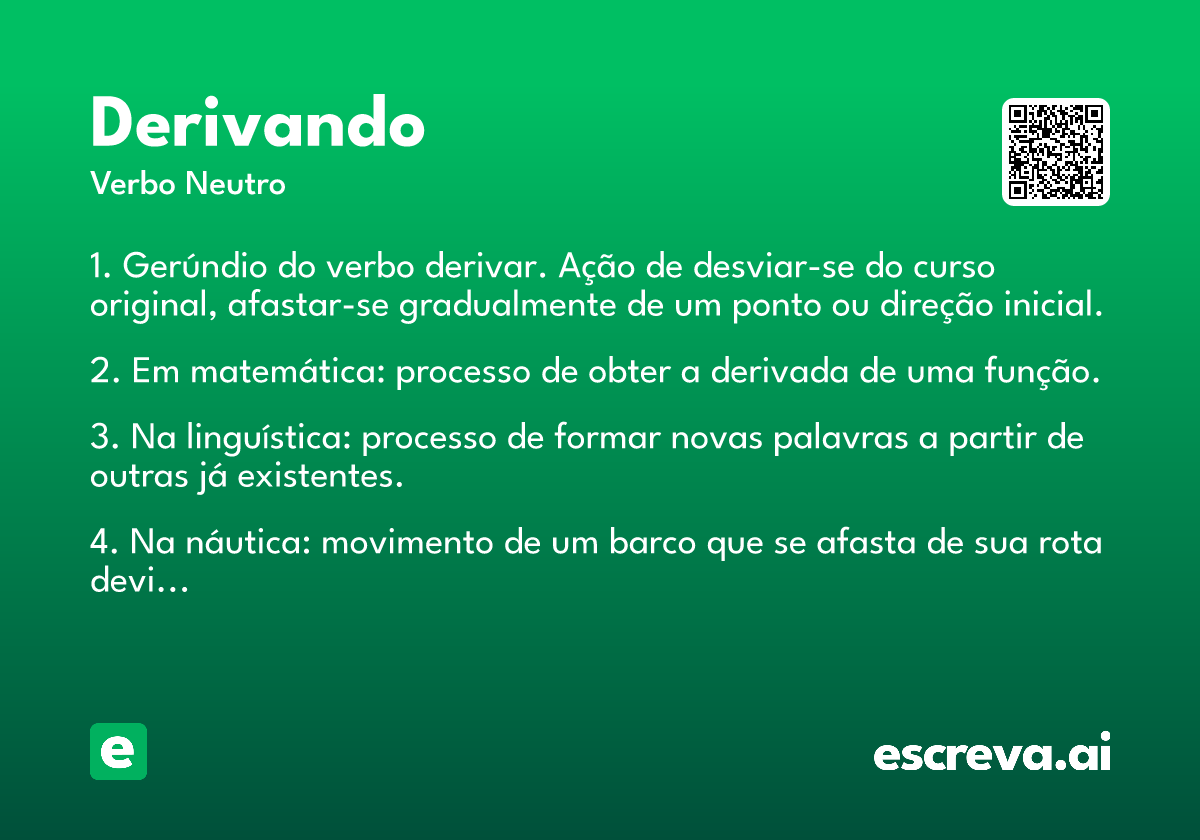 derivando