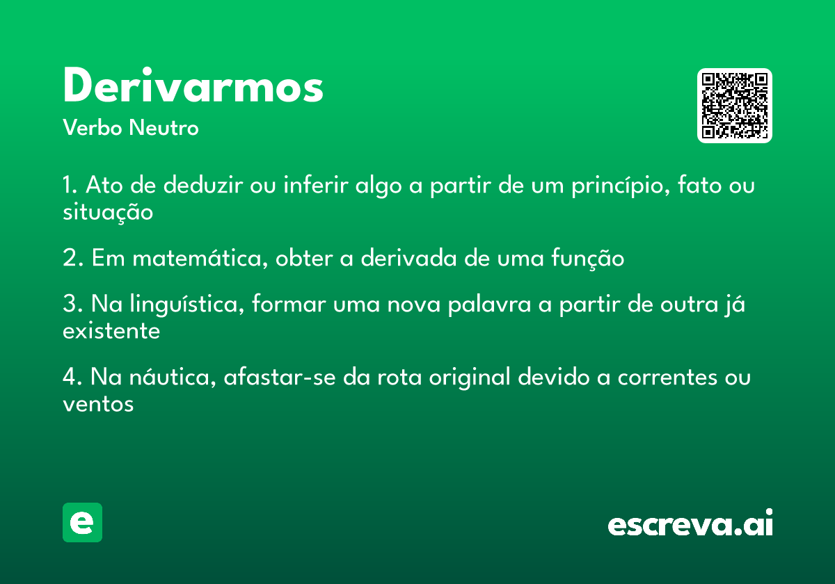 derivarmos