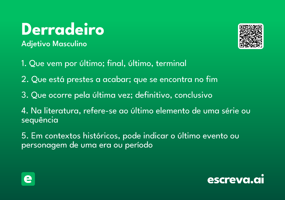derradeiro