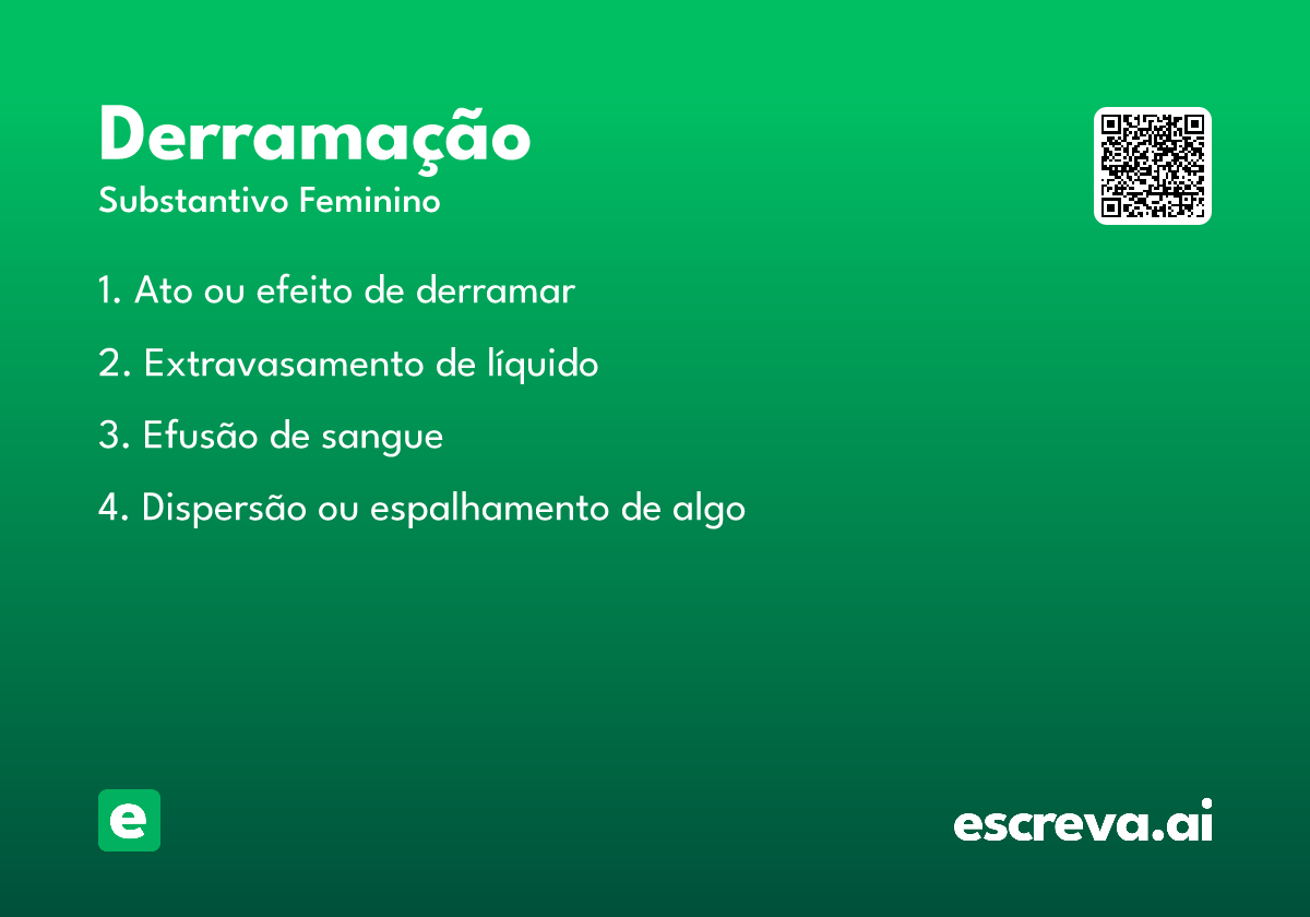 derramação