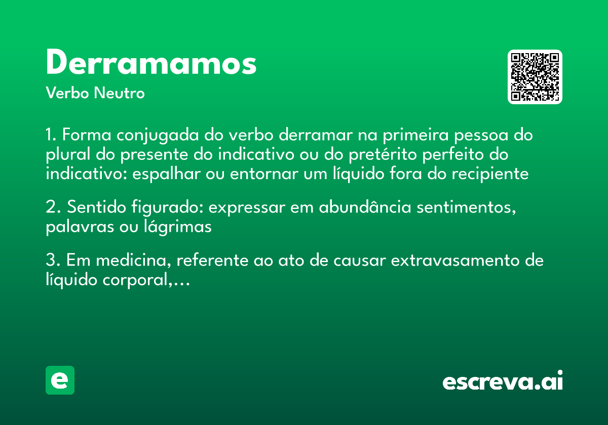 derramamos